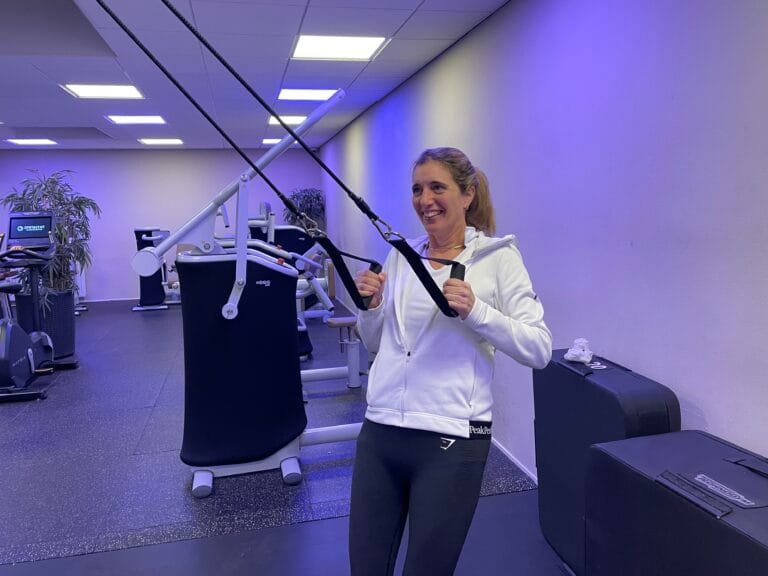 Marijke sport bij Sport Accent.