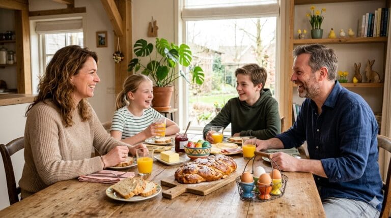 Met je gezin aan het Paasontbijt